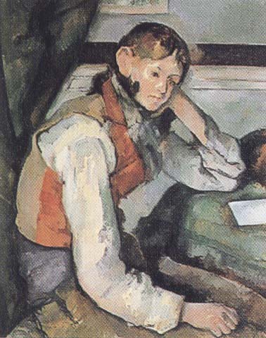 Paul Cezanne The Boy in a Red Waistcoat (mk35)